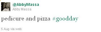 tweets about pizza 
