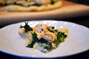 Kale and Lemon Pepper Chicken Pizza Recipe Photo