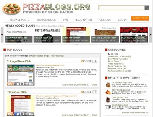 PizzaBlogs.org screenshot