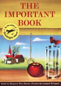 The Important Book by Margaret Wise Brown