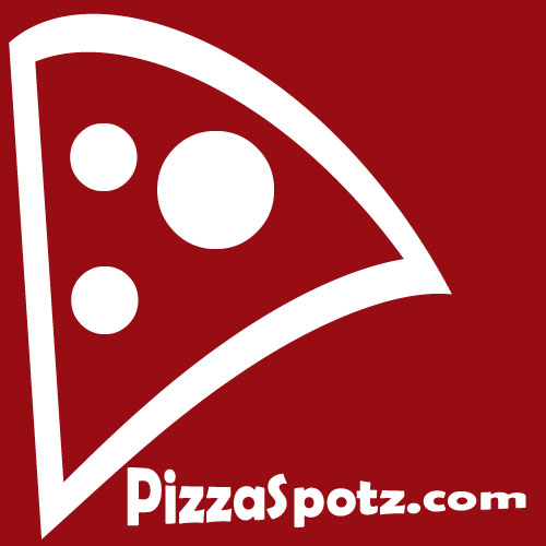 500 x 500 logo with pizzaspotz.com name. Red with white text. 