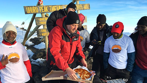 Delivery to top of Mt. Kilamanjaro in Tanzania