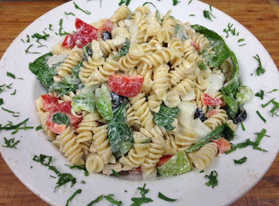 Cold Pasta Salad with Grilled Chicken